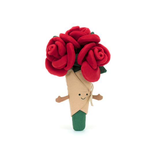 Bouquet de roses rouges jellycat