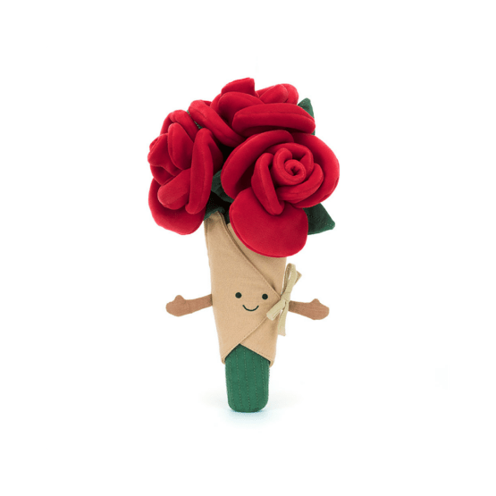 Bouquet de roses rouges jellycat