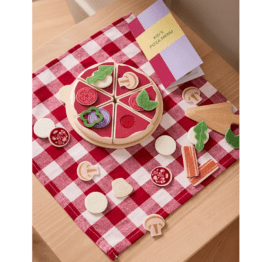 kit de pizza en bois kid's concept