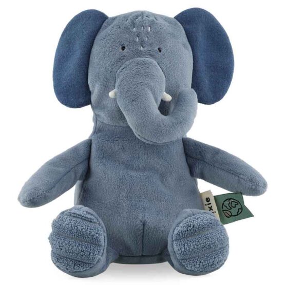 Peluche bébé Mme Eléphant Trixie Baby de face sur fond blanc