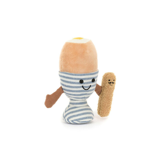 Doudou eggestra oeuf à la coque et mouillette jellycat