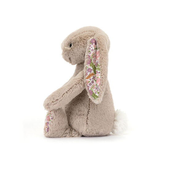 doudou petit lapin oreilles fleuries pétale jellycat