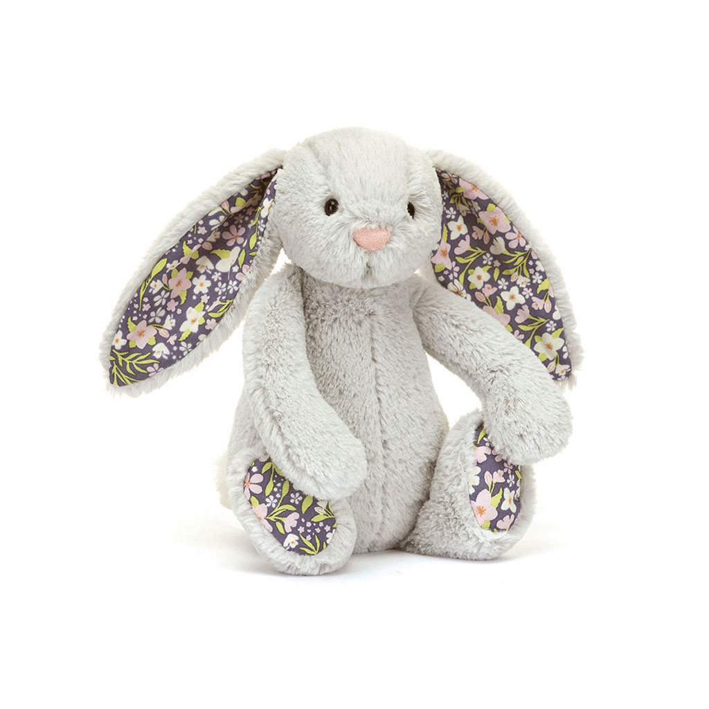 Doudou lapin petit gris bloom jellycat