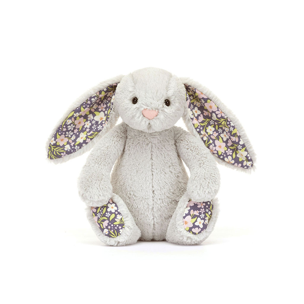 Doudou lapin petit gris bloom jellycat