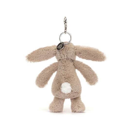 Porte clé lapin beige aux oreilles fleuries pétale jellycat | Magasin de jouets à Vannes