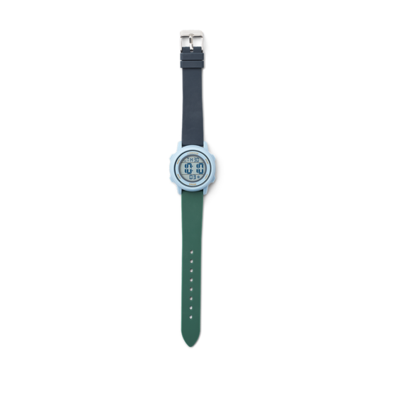 Montre silicone bleu vert enfant liewood