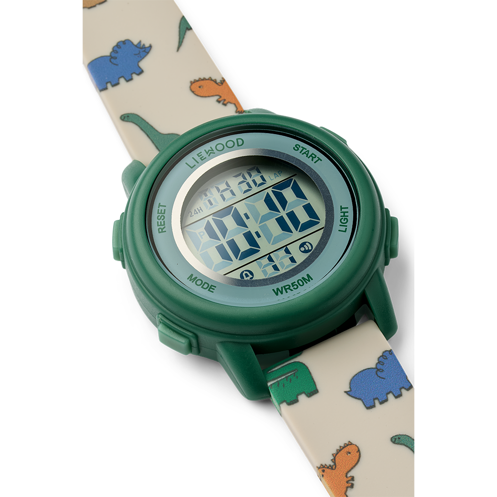 Montre silicone dinosaures enfant liewood