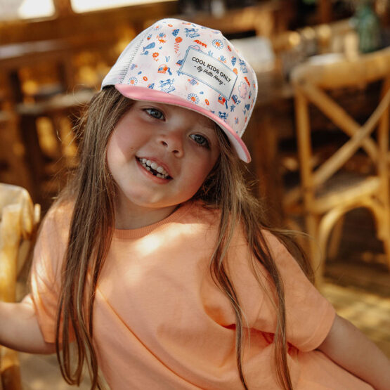 Casquette trucker cat relax pour enfant hello hossy