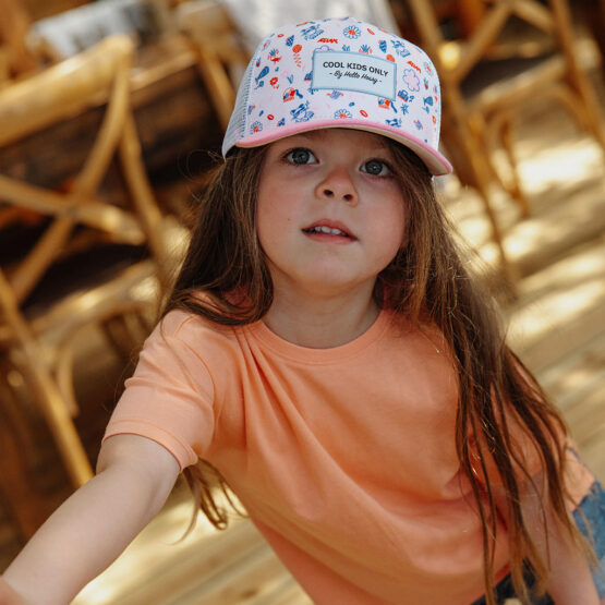 Casquette trucker cat relax pour enfant hello hossy