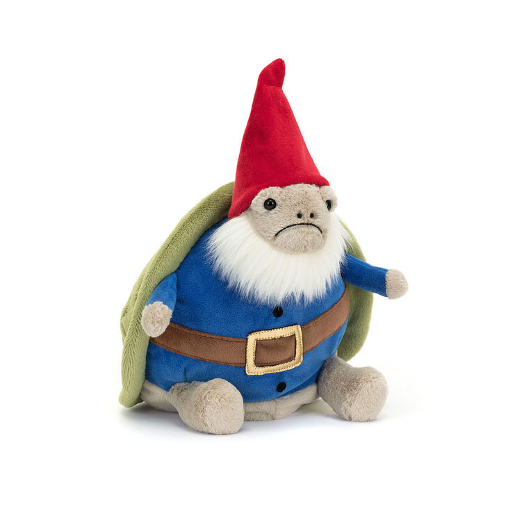 Doudou timmy la tortue gnome de jardin jellycat