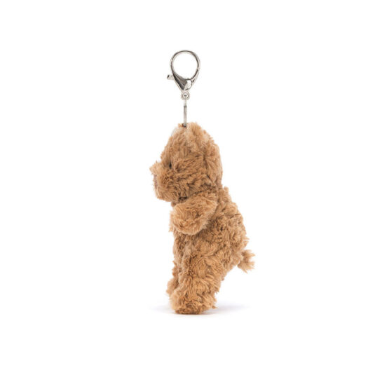 Porte-clé Barthelomew l'ourson de la marque jellycat sur fond blanc